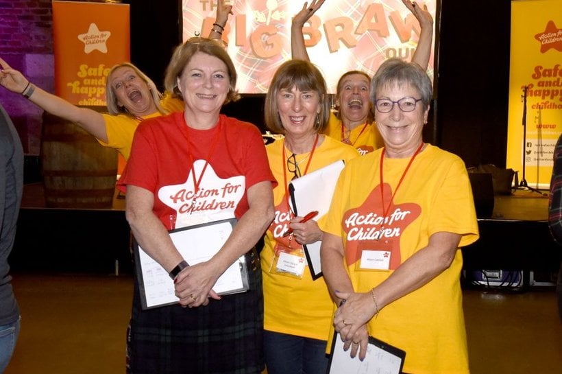Action for Children workers at The Big Braw Quiz
