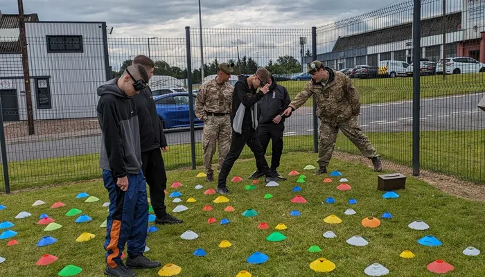 Team building session with Army Engagement Team