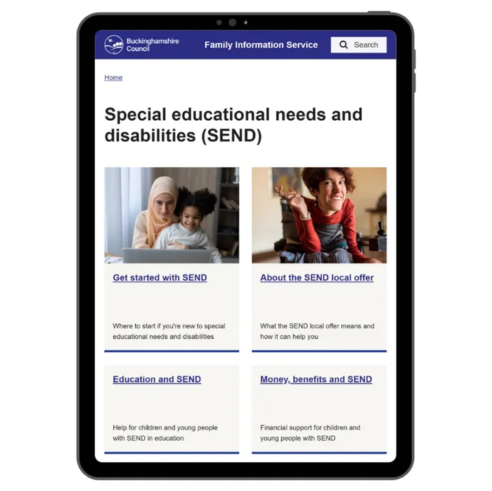 Buckinghamshire SEND offer site