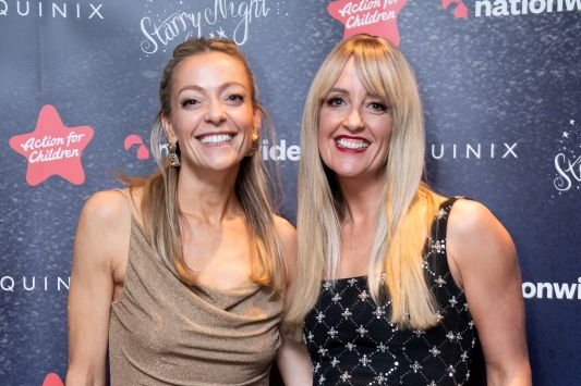 Cherry Healey and friend at the Starry Night gala