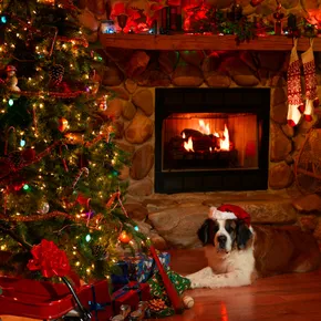 Christmas fireplace V1