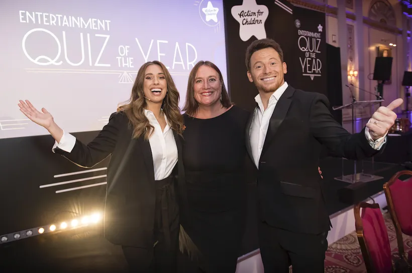 Joe Swash, Stacy Solomon and Julie Bentley at entertainment quiz of the year .jpg