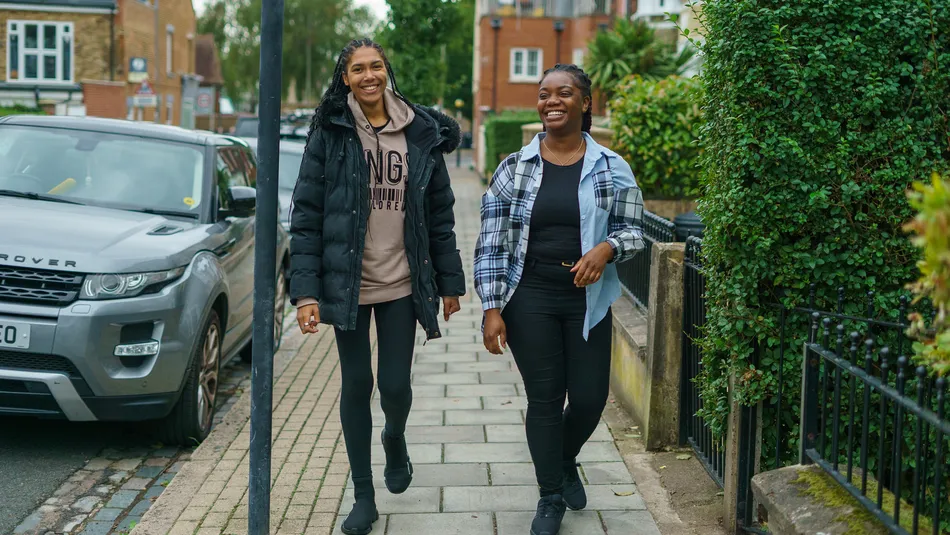 Miracle and her Transition Worker Catherine