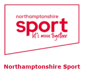 Northamptonshire Sport Logo and strapline Lets Move Together