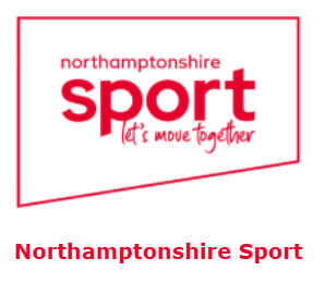Northamptonshire Sport Logo and strapline Lets Move Together