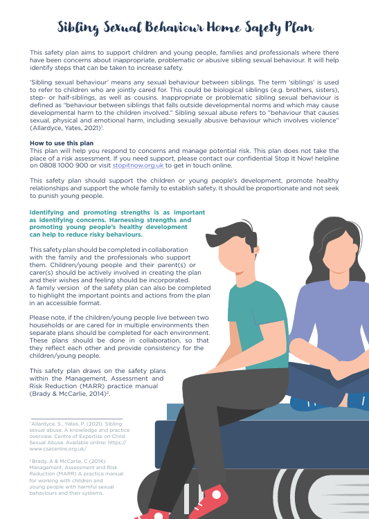 Sibling Sexual Behaviour Safety Plan
