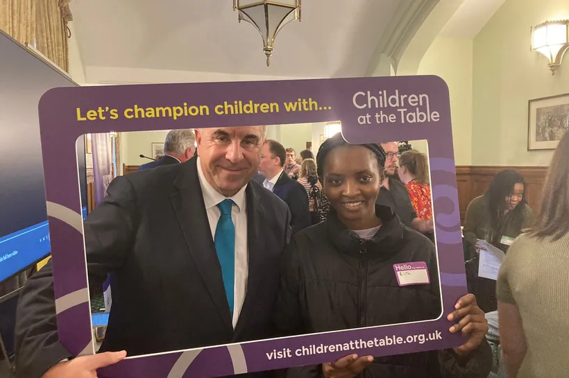 Steve Tuckwell MP and young person Rita at CATT