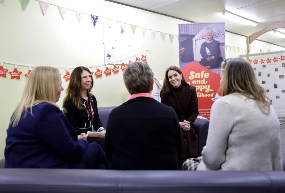 The Princess of Wales visiting the Mother and Baby Unit at Styal Prison and Young Offenders Institution in Cheshire