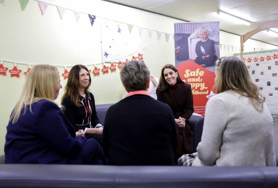 The Princess of Wales visiting the Mother and Baby Unit at Styal Prison and Young Offenders Institution in Cheshire
