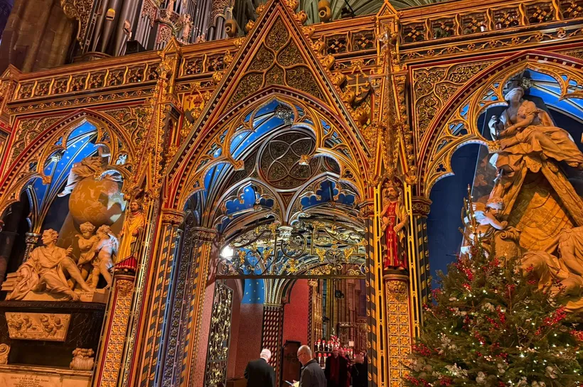Westminster Abbey at Christmas time