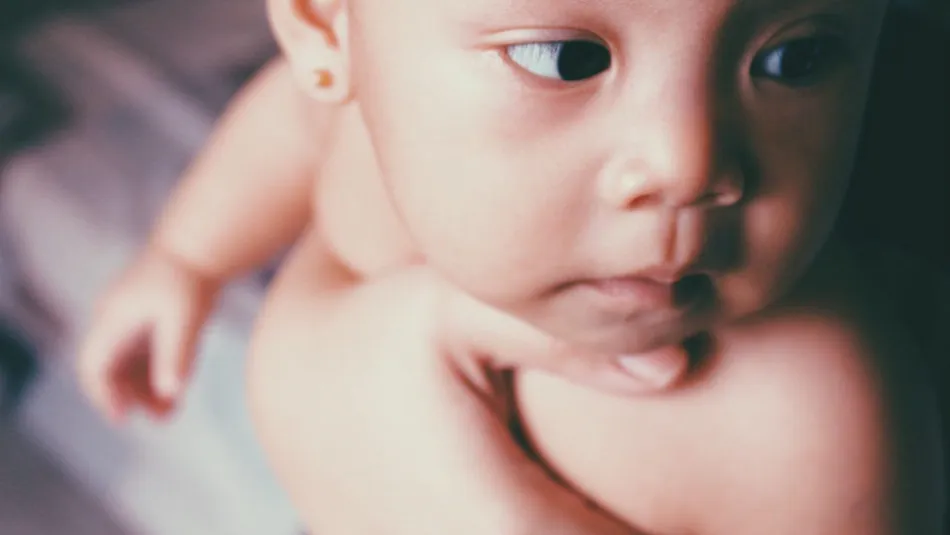 close up of baby