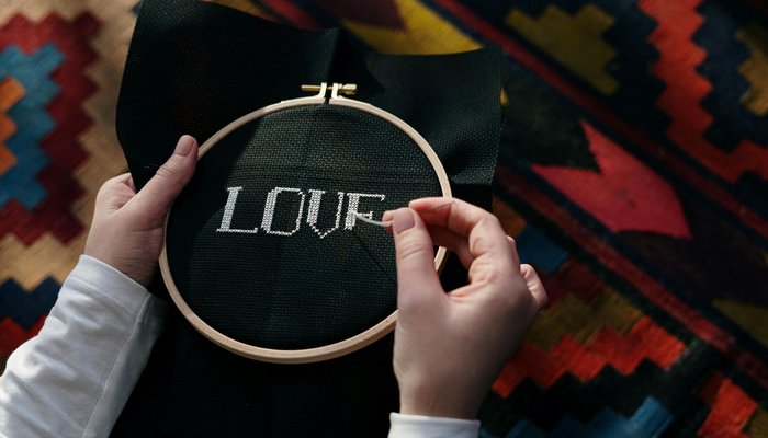Stitching - love