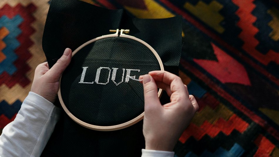 Stitching - love