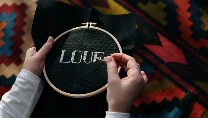 Stitching - love