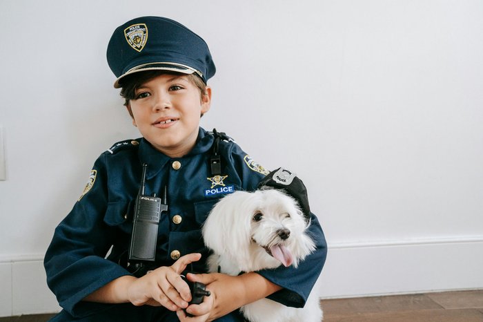 Role Play Police Child Dog