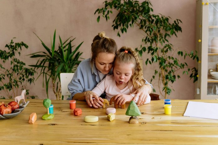 Mum Daughter Play