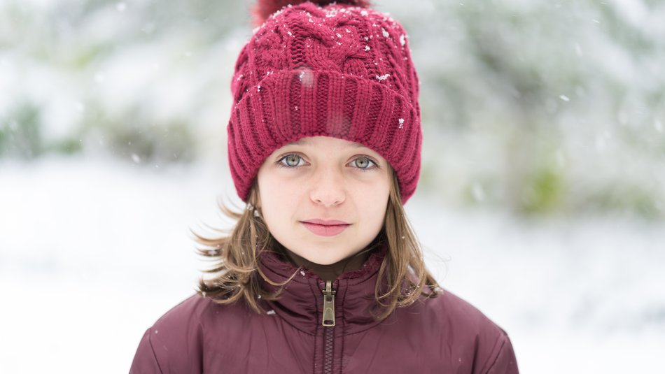 Girl in the snow